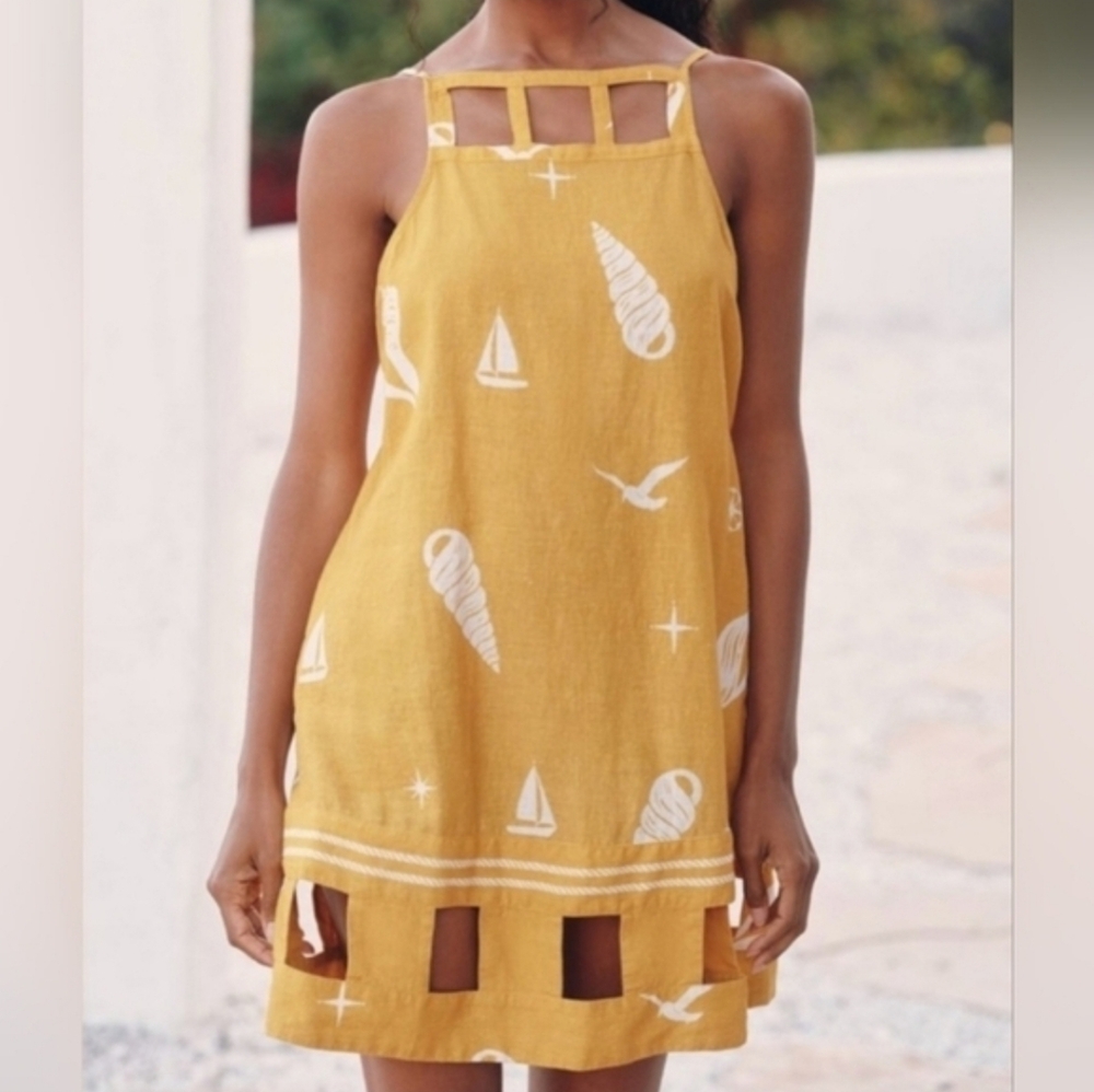 NWT Celadine By Anthropologie Square Neck Cutout Mini Dress XS